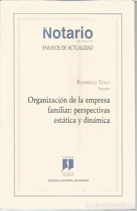 Libros de segunda mano: ORGANIZACION DE LA EMPRESA FAMILIAR PERSPECTIVAS ESTATICA Y DINAMICA