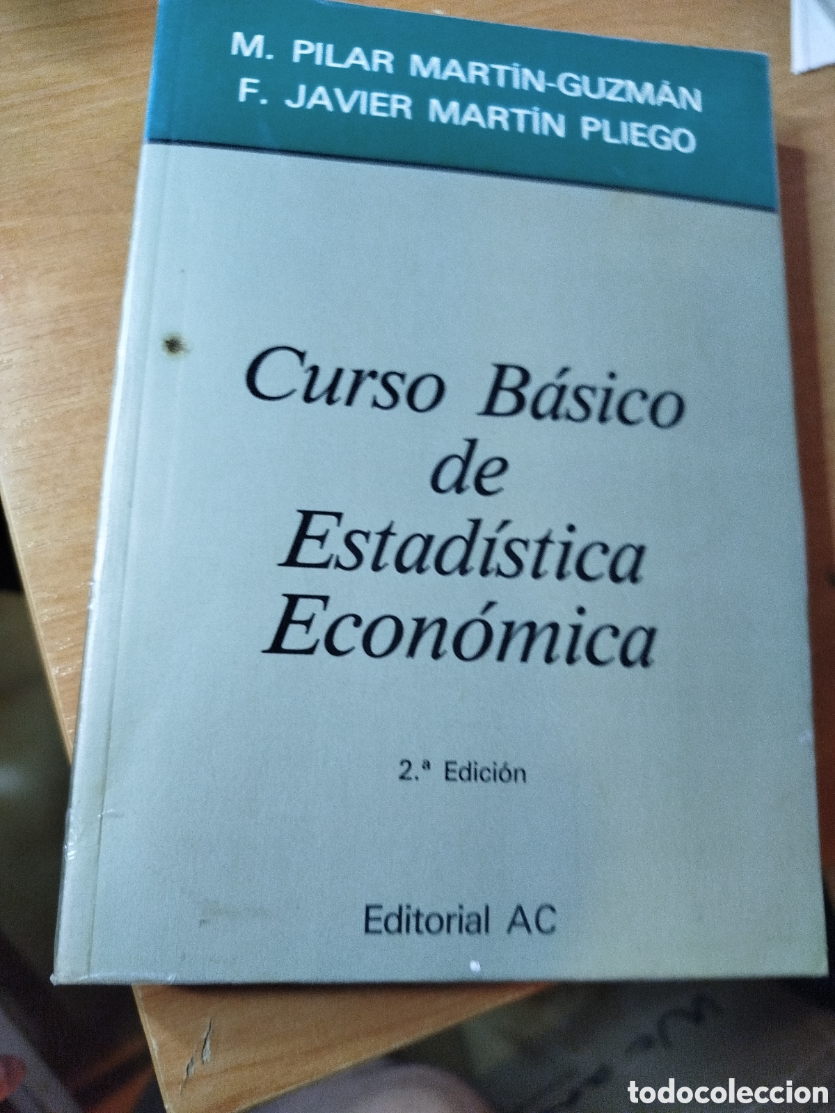 Libros de segunda mano: Curso b&aacute;sico de estad&iacute;stica y econ&oacute;mica. Matem&aacute;ticas. Pilar Mart&iacute;n Guzm&aacute;n. Javier Mart&iacute;n pliego