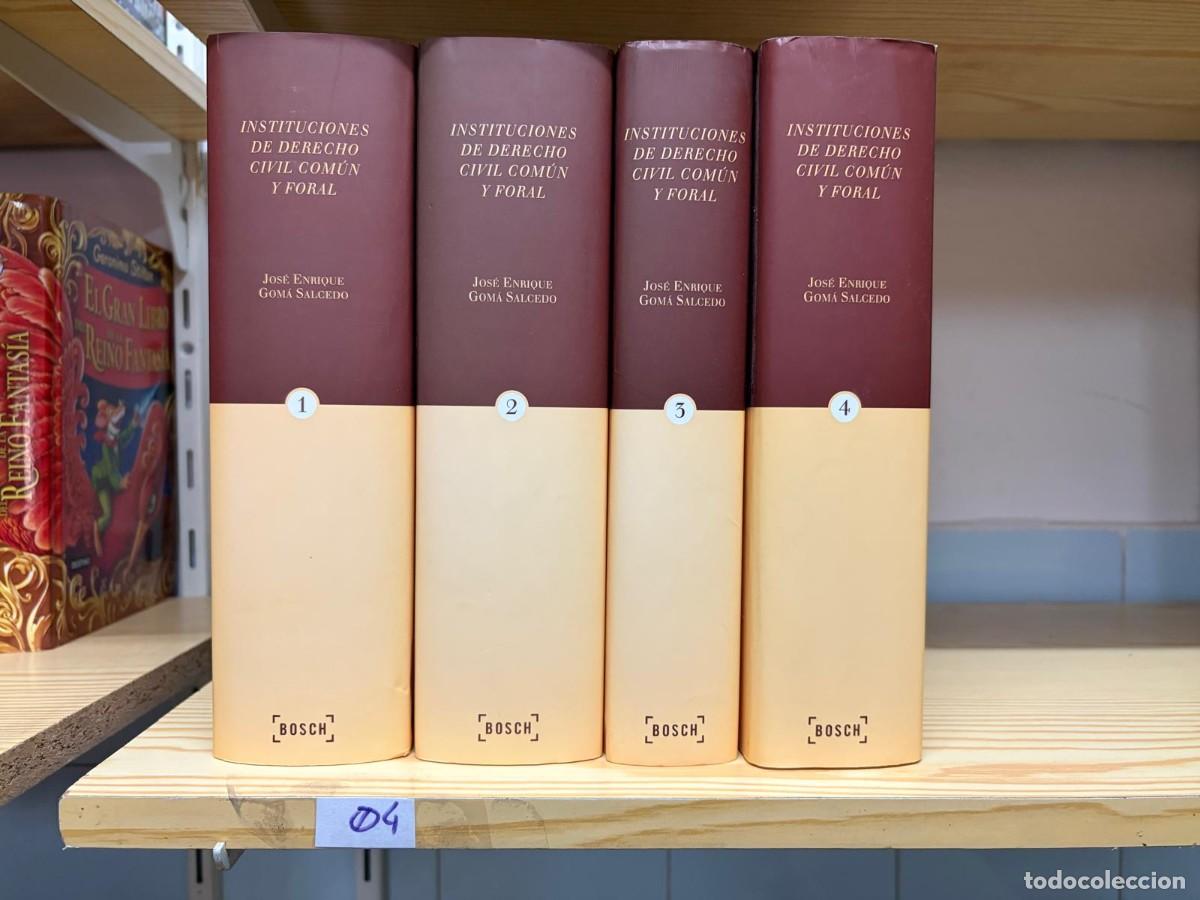 Libros de segunda mano: 04 INSTITUCIONES DE DERECHO CIVIL COM&Uacute;N Y FORAL JOS&Eacute; ENRIQUE GOM&Aacute; SALCEDO BOSH 4 TOMOS