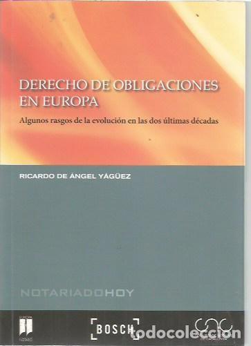 Libros de segunda mano: DERECHO DE OBLIGACIONES EN EUROPA RICARDO DE ANGEL YAGUEZ BOSCH