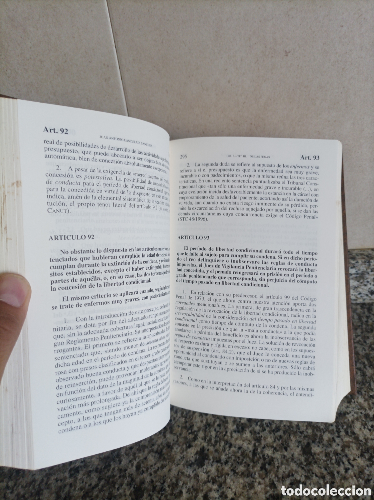 Libros de segunda mano: COMENTARIOS AL C&Oacute;DIGO PENAL &mdash; 1.&ordf; EDICI&Oacute;N &mdash; CIVITAS - Foto 5