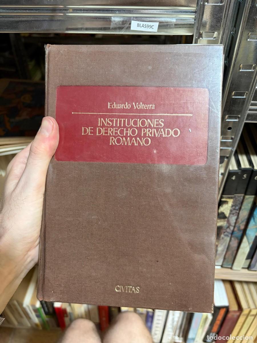 Libros de segunda mano: BLAS99C Eduardo Volterra, Instituciones de derecho privado romano, C&iacute;vitas