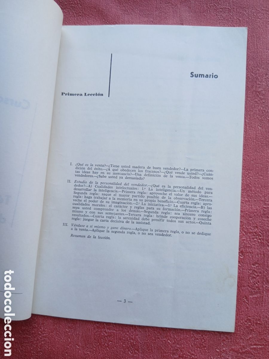 Libros de segunda mano: Curso t&eacute;cnico de ventas. Instituto Americano. - Foto 2