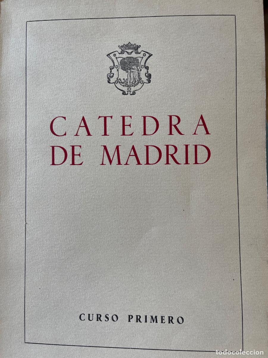 Libros de segunda mano: C&aacute;tedra de Madrid - Cursos Primero Facultad de Derecho - 1954