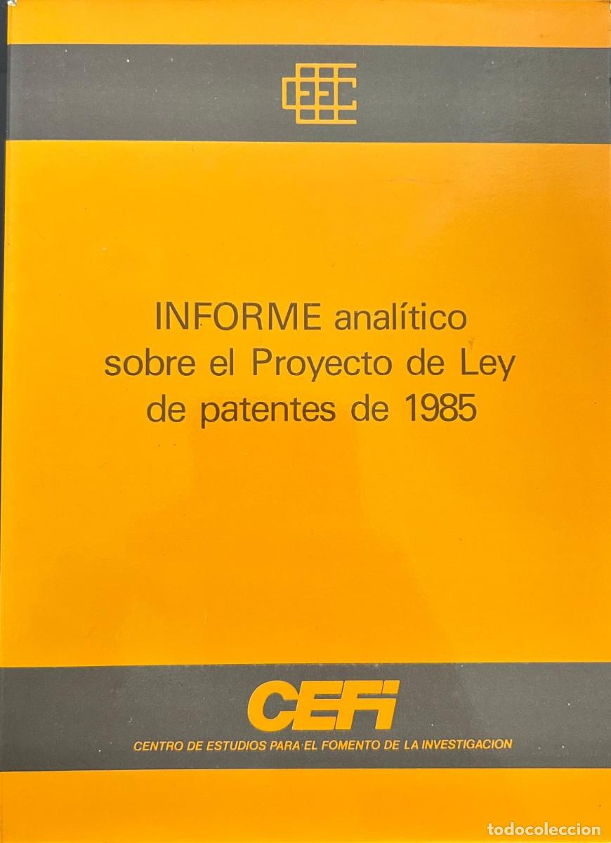 Libros de segunda mano: Patentes proyecto de ley