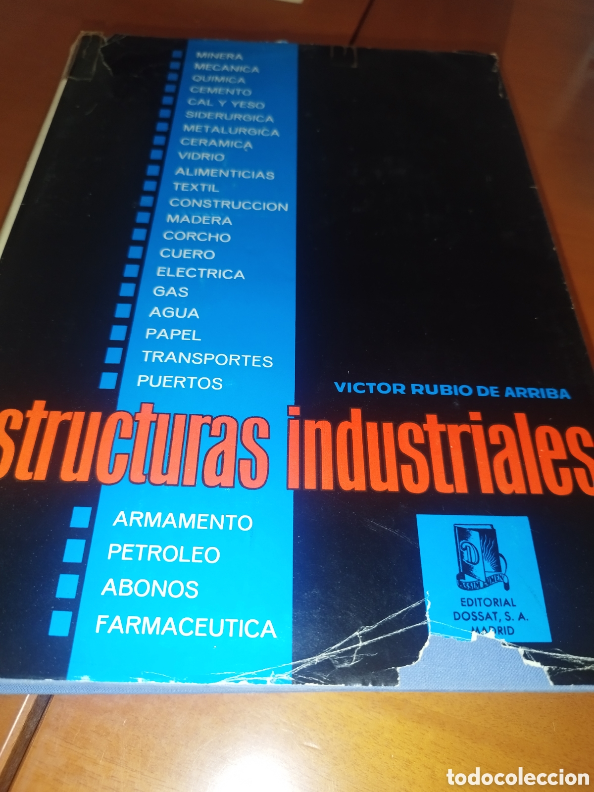 Libri di seconda mano: ESTRUCTURAS INDUSTRIALES.- VICTOR RUBIO DE ARRIBA. ED. DOSSAT, 1968 PRIMERA EDICION ILUSTRADO.