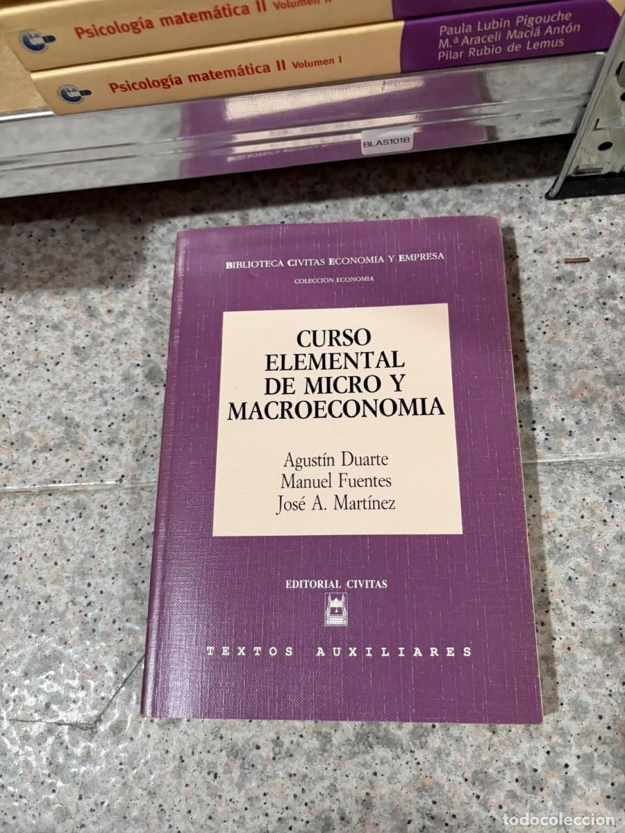 Libros de segunda mano: BLAS101B &mdash; Curso elemental de micro y macroeconom&iacute;a &mdash; Agust&iacute;n Duarte, Manuel Fuentes, Jos&eacute; A. Mart&iacute;n