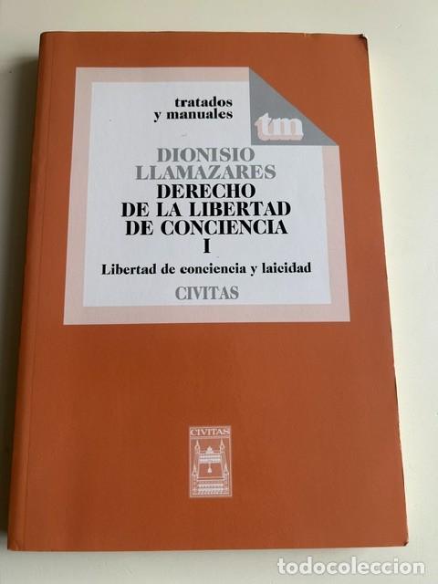 Libros de segunda mano: erecho de la libertad de conciencia I -D.Llamazares-