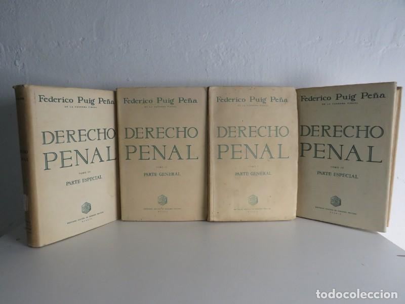 Second hand books: Derecho Penal - Puig Pe&ntilde;a, Federico - Revista de Derecho Privado - 1955-1959 - Obra Completa (4 Tomo