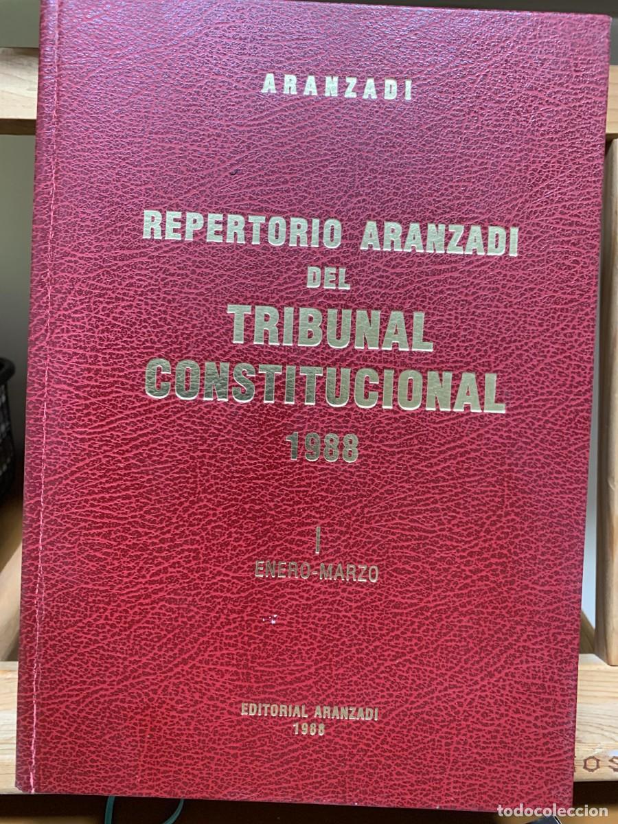 Libros de segunda mano: Aranzadi Repertorio del Tribunal Constitucional 1988 Enero-Marzo