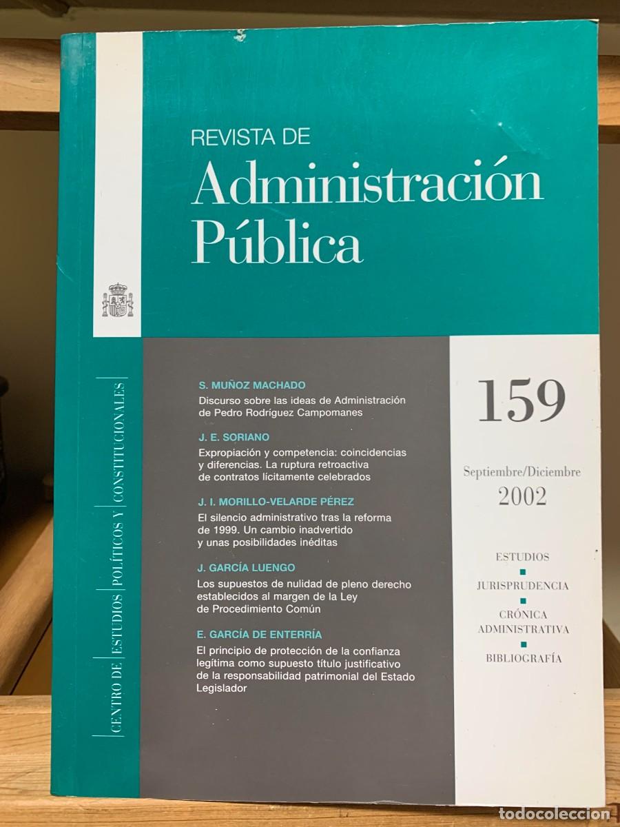 Libros de segunda mano: Revista de Administraci&oacute;n P&uacute;blica No. 159, Septiembre/Diciembre 2002
