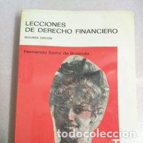 Libros de segunda mano: LECCIONES DE DERECHO FINANCIERO