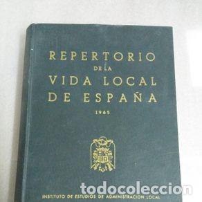 Libros de segunda mano: REPERTORIO DE LA VIDA LOCAL DE ESPA&Ntilde;A