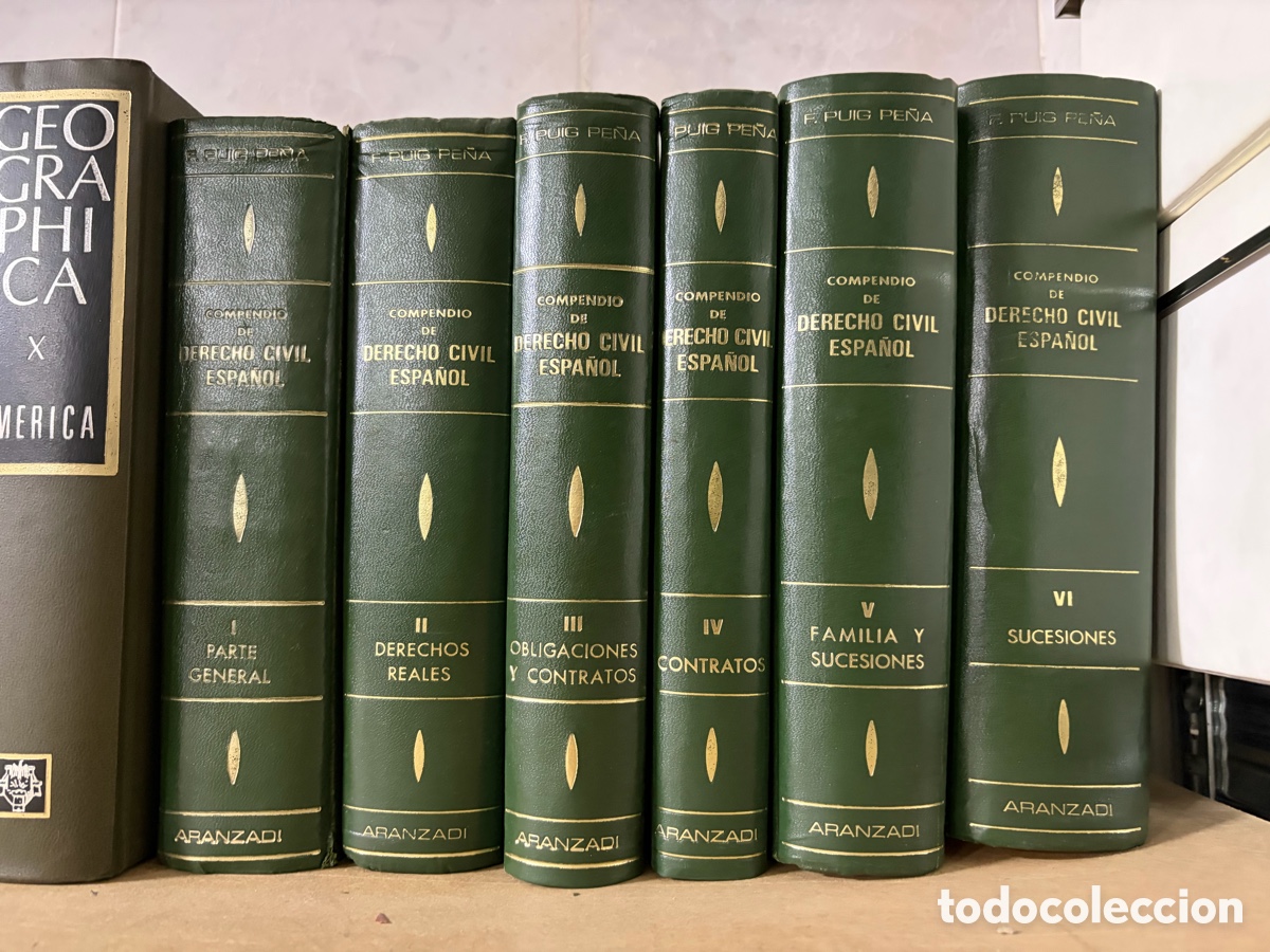Livres d'occasion: Blas110D Compendio derecho civil espa&ntilde;ol, 6 tomos. Sucesiones, familia, contratos, Aranzadi