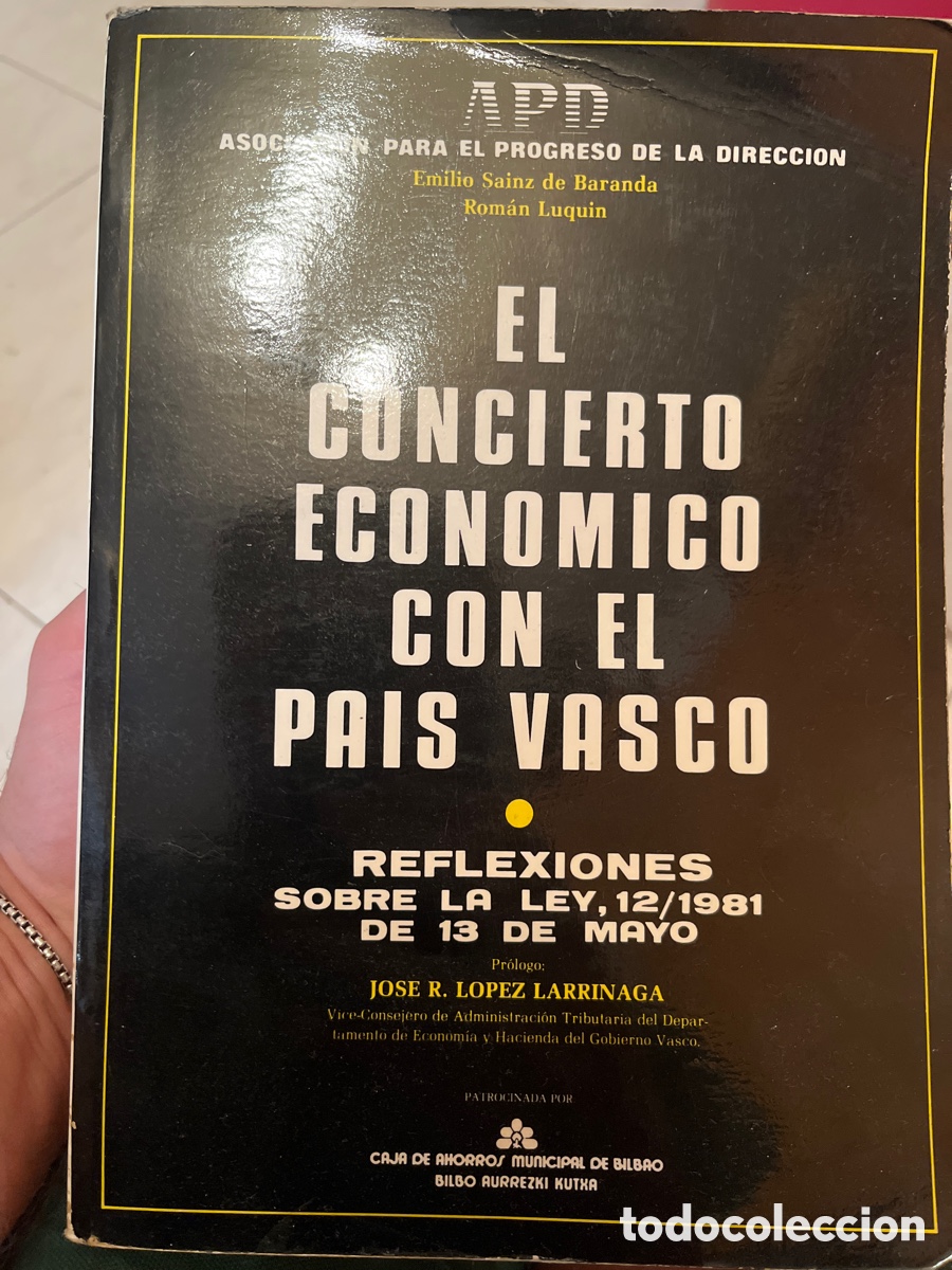 Libros de segunda mano: El concierto econ&oacute;mico con el Pa&iacute;s Vasco