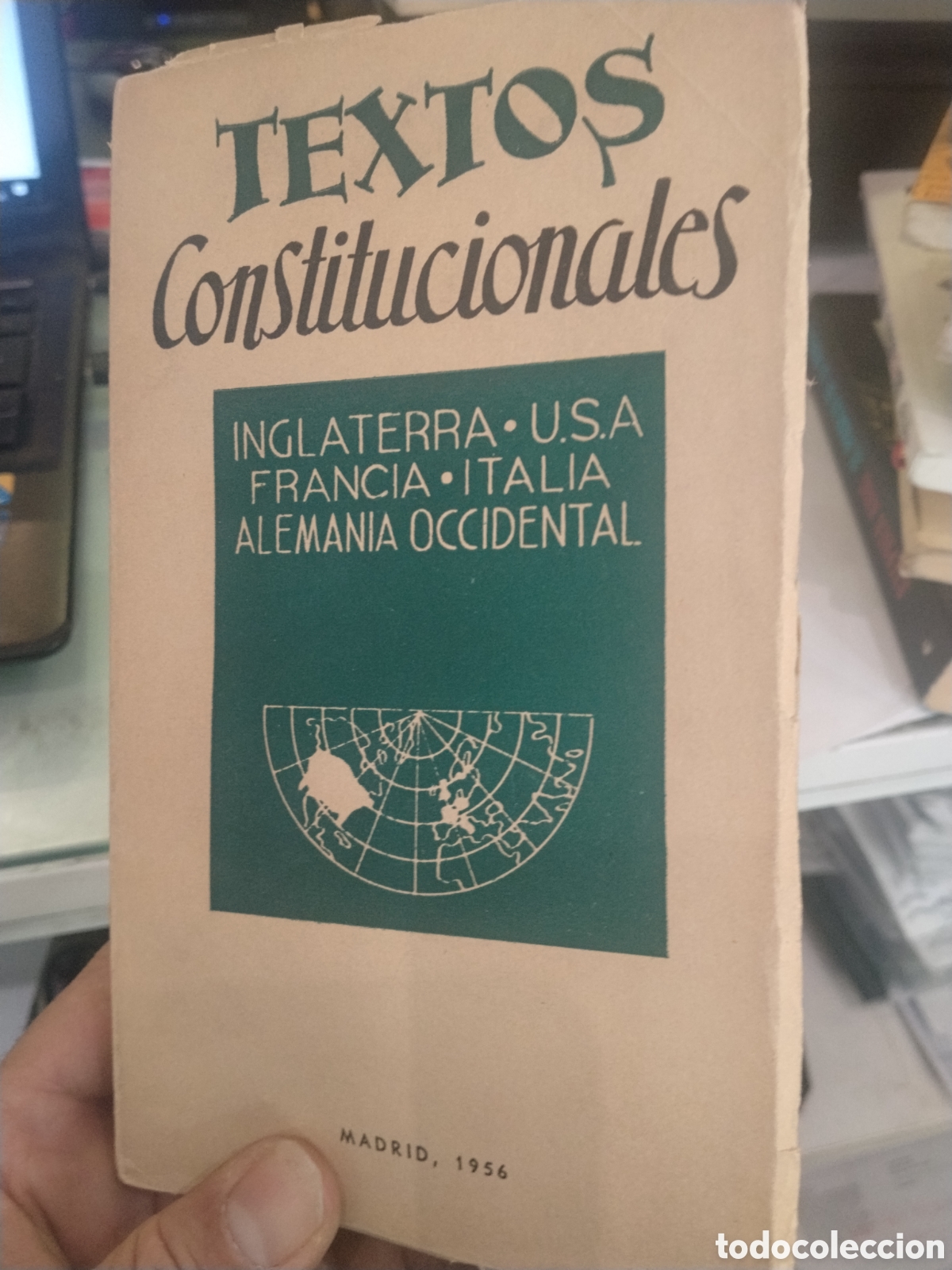 Livros em segunda m&atilde;o: Textos constitucionales. Inglaterra, USA, Francia, Italia, Alemania Occidental
