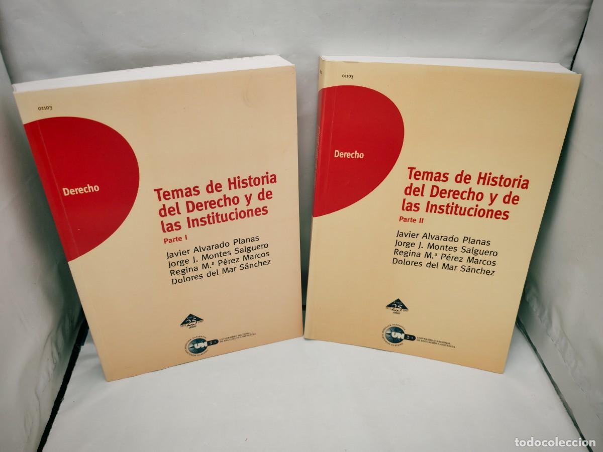 Gebrauchte B&uuml;cher: Temas de Historia del Derecho y de las Instituciones, Tomos I y II (Obra completa en 2 tomos)