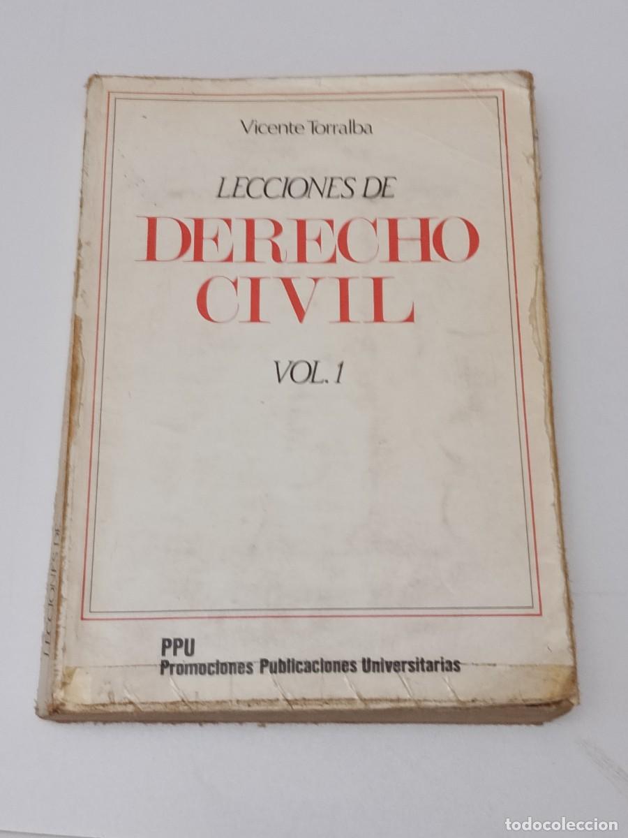 Second hand books: LECIONES DERECHO CIVIL
