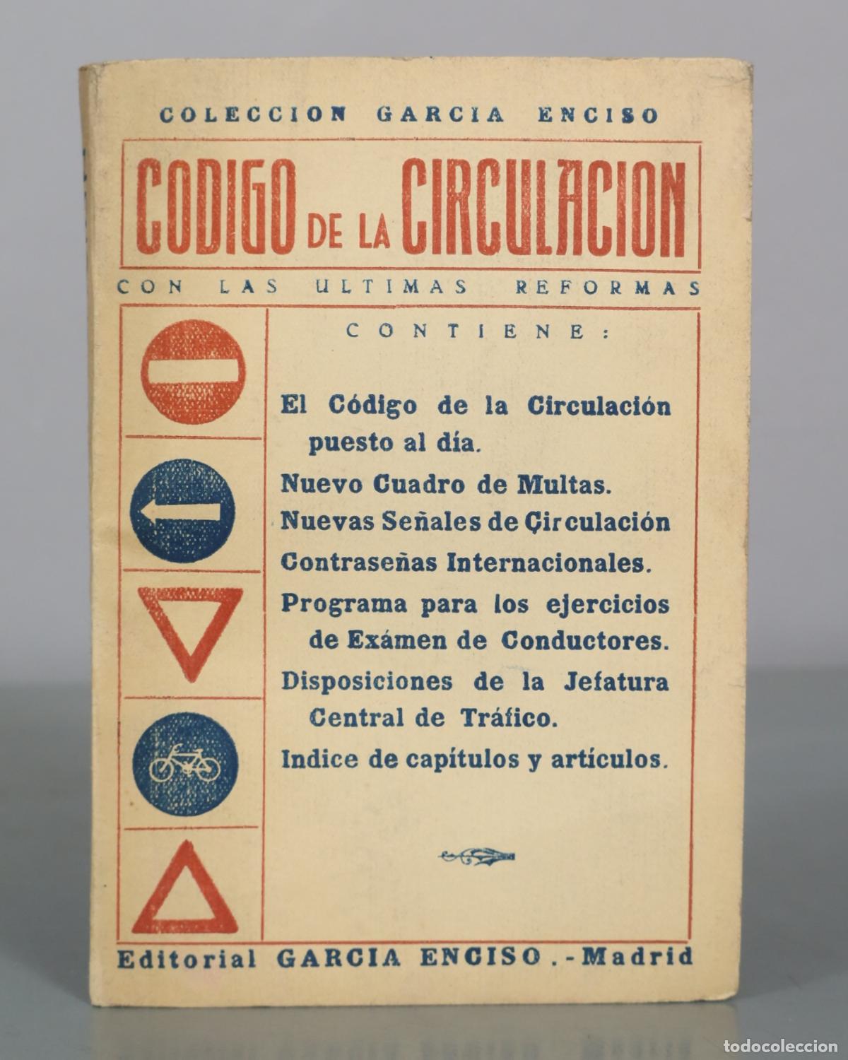 Libros de segunda mano: Codigo de la Circulacion - Editorial Garcia Enciso - Foto 1