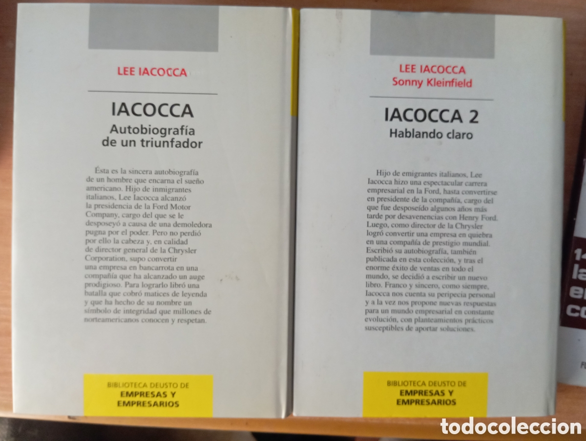 Libros de segunda mano: IACOCCA 2 LIBROS - NOVAK - KLEINFIELD - Foto 2