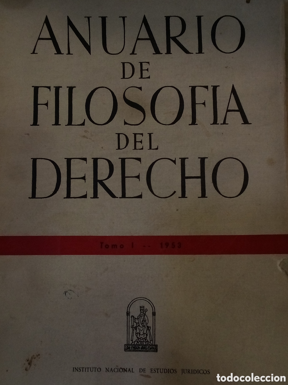 Second hand books: Anuario de Filosof&iacute;a del Derecho 1953