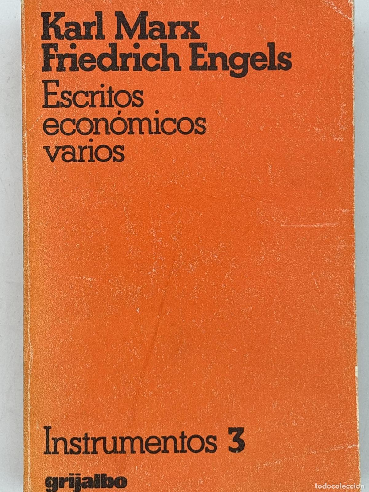 Libros de segunda mano: Escritos econ&oacute;micos varios - Friedrich Engels Karl Marx