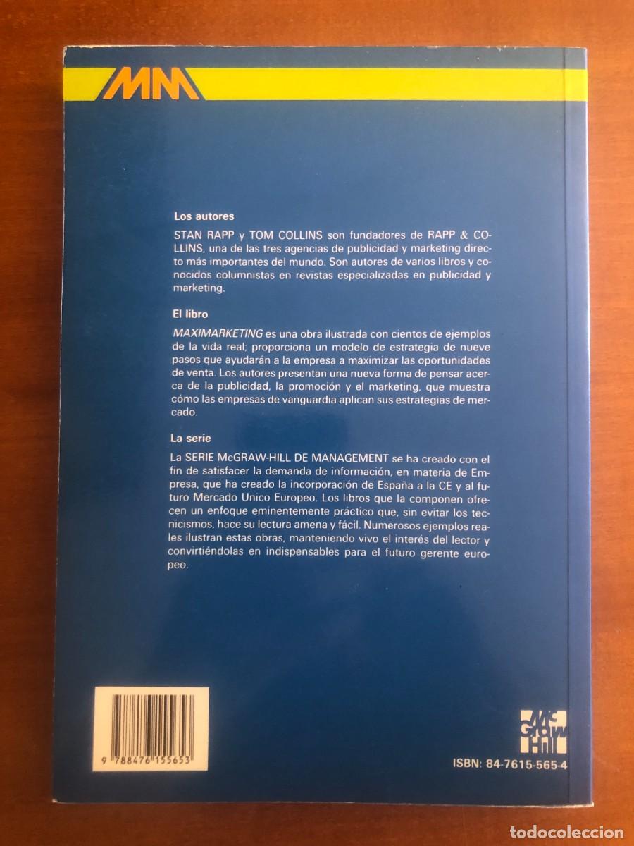 Libros de segunda mano: Maximarketing. Tapa blanda - Foto 3