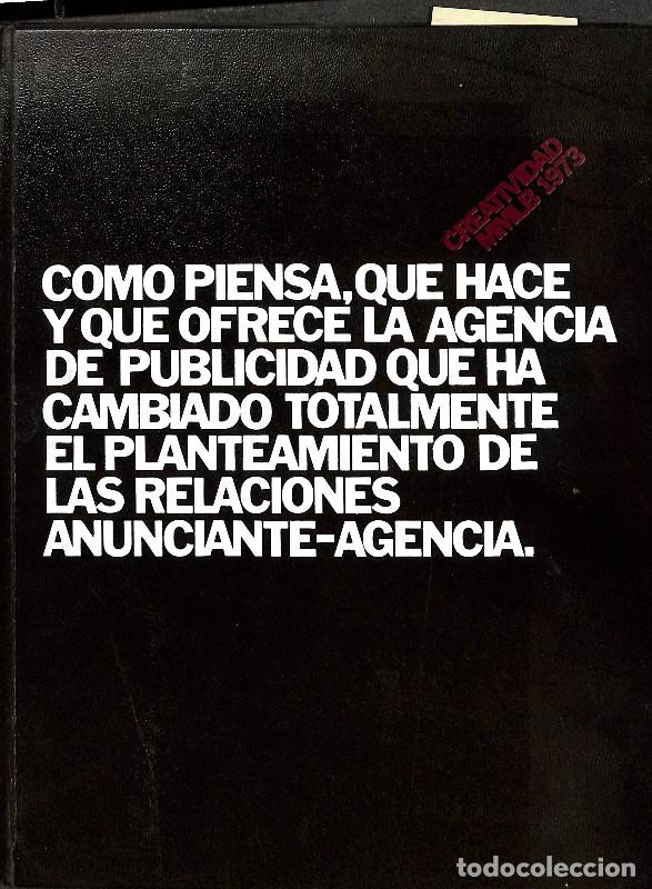 Libros de segunda mano: Creatividad MMLB 1973 - Agencia de publicidad - Mmlb - 1&ordf; ed. - C&oacute;mo piensa, qu&eacute; hace y qu&eacute; ofrece