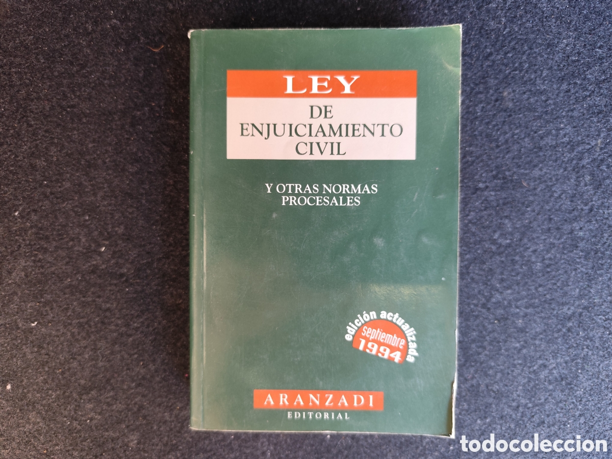 Libros de segunda mano: Libro. Ley de Enjuiciamiento Civil. Aranzadi. 1994