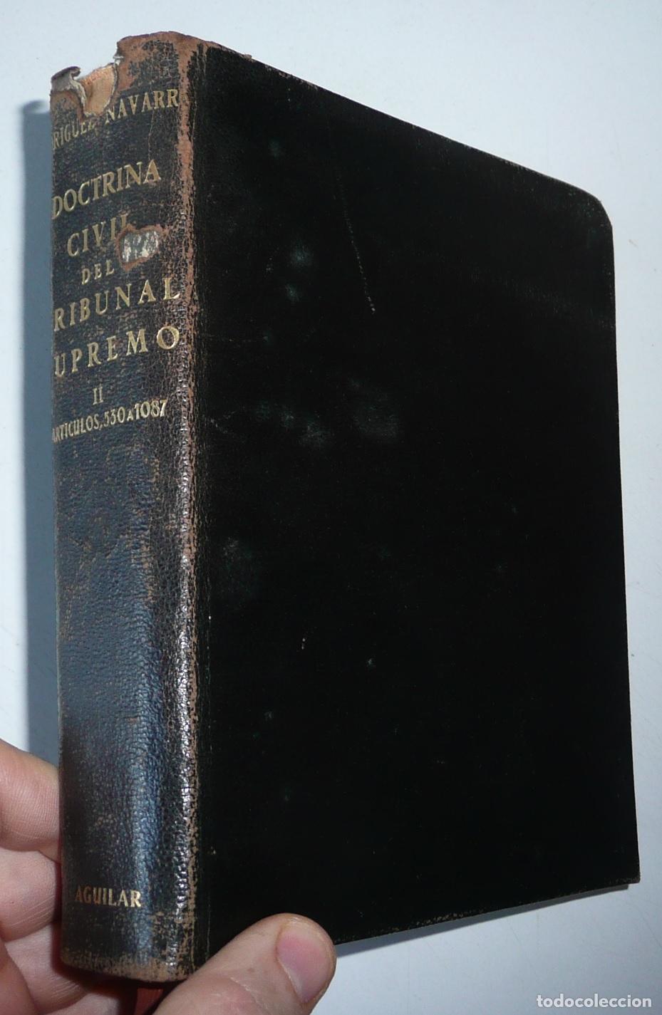 Libros de segunda mano: Doctrina Civil del Tribunal Supremo. Tomo II. Manuel Rodr&iacute;guez Navarro (Aguilar, 1951)