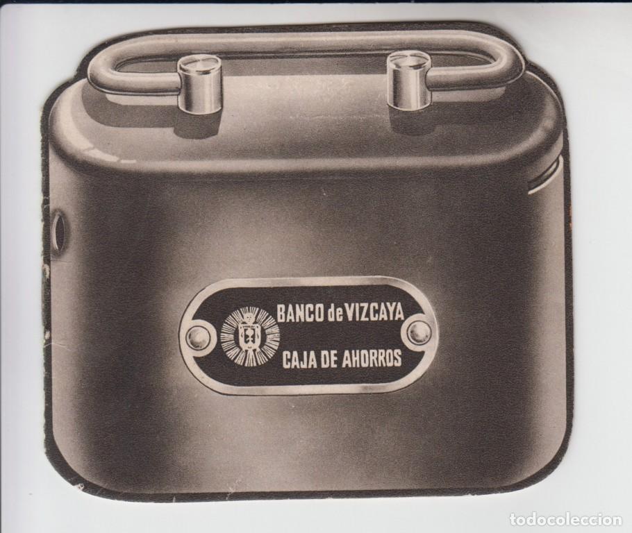 Libros de segunda mano: Banco de Vizcaya caja de ahorros -- Librillo propaganda troquelado