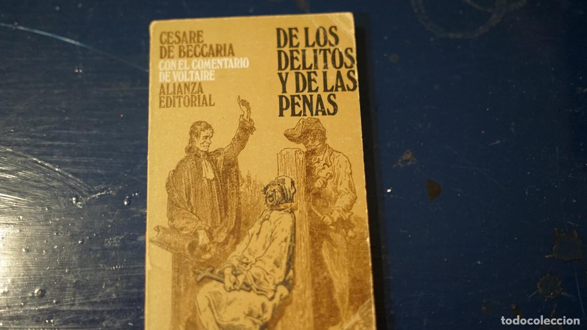 Libros de segunda mano: Cesare de Beccaria - De los delitos y de las penas - Alianza 1968