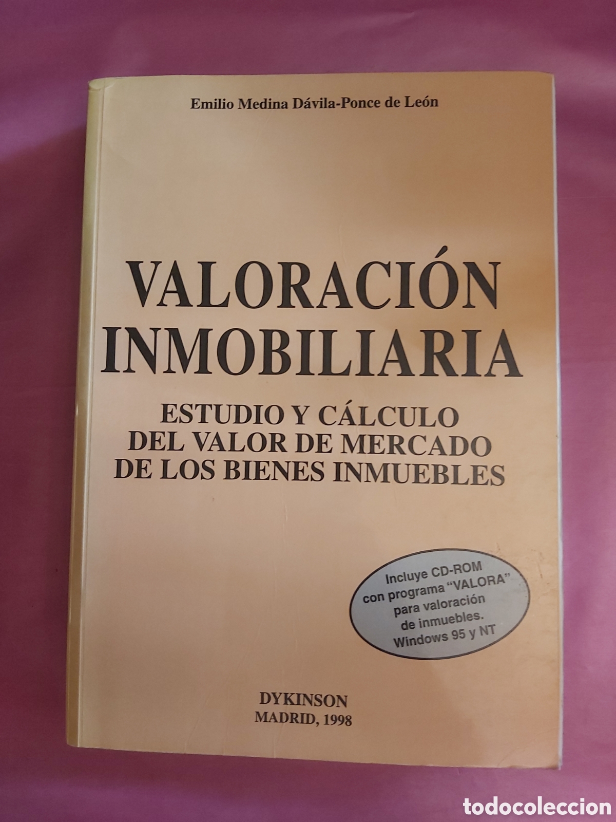 Libros de segunda mano: VALORACI&Oacute;N INMOBILIARIA ESTUDIO Y C&Aacute;LCULO DEL VALOR DE MERCADO DE LOS BIENES INMUEBLES EMILIO MEDINA