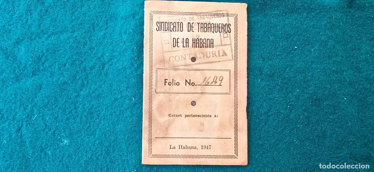 Libros de segunda mano: SINDICATO DE TABAQUEROS DE LA HABANA (1947) FONDO DE AUXILIO SOCIAL - CUBA