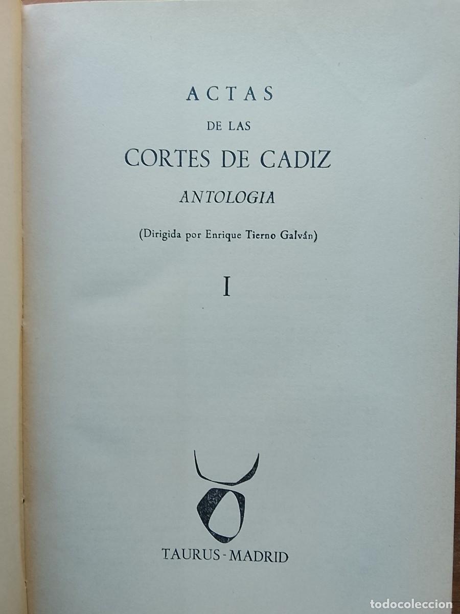 Libros de segunda mano: Actas de las cortes de C&aacute;diz - Foto 4
