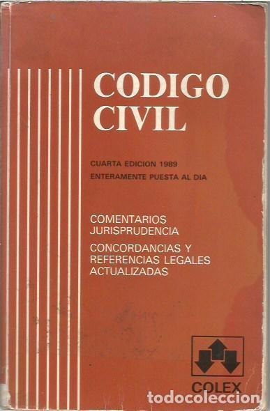 Libros de segunda mano: CODIGO CIVIL 1989 COLEX - Foto 1