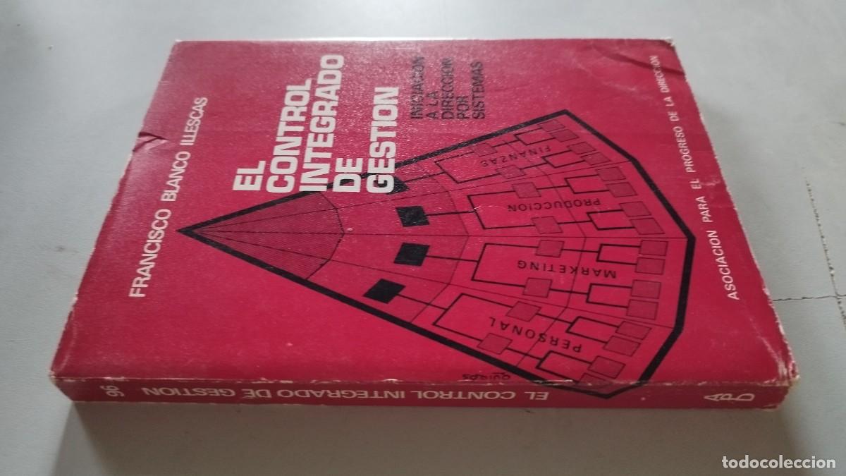 Second hand books: EL CONTROL INTEGRADO DE GESTION / FRANCISCO BLANCO ILLESCAS / GRAV 44 /