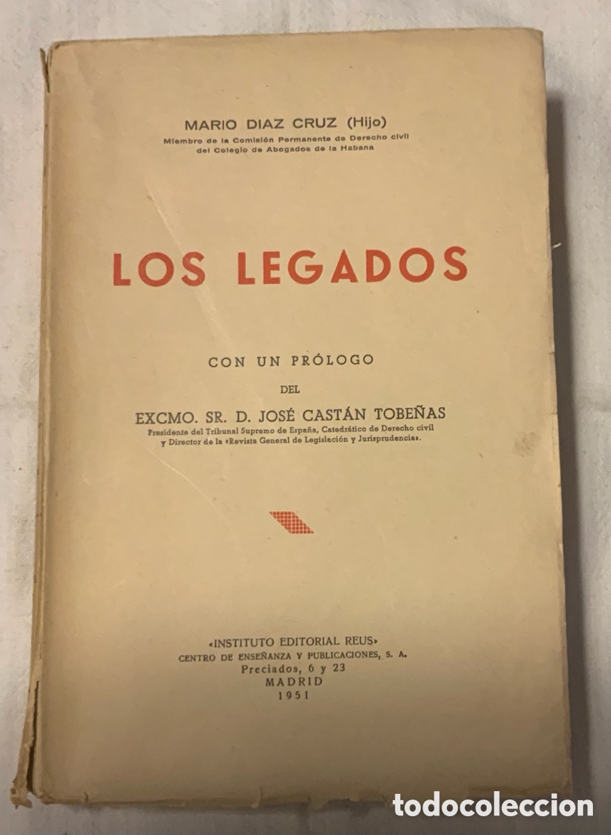 Gebrauchte B&uuml;cher: Los Legados. Mario D&iacute;az Cruz (Hijo) 1951