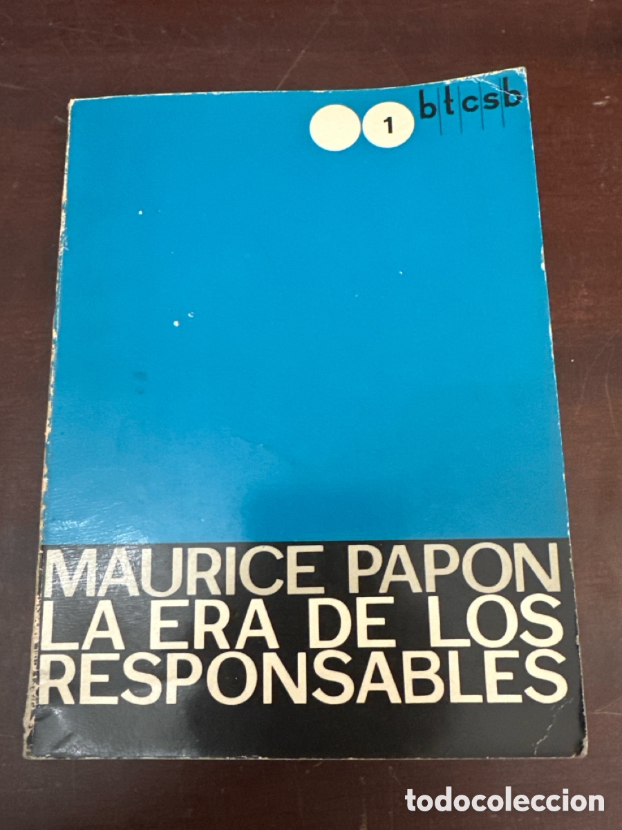 Libros de segunda mano: La era de los responsables. - Maurice Papon