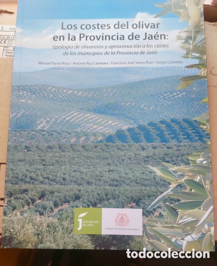 Libros de segunda mano: Los costes del olivar en la Provincia de Ja&eacute;n.