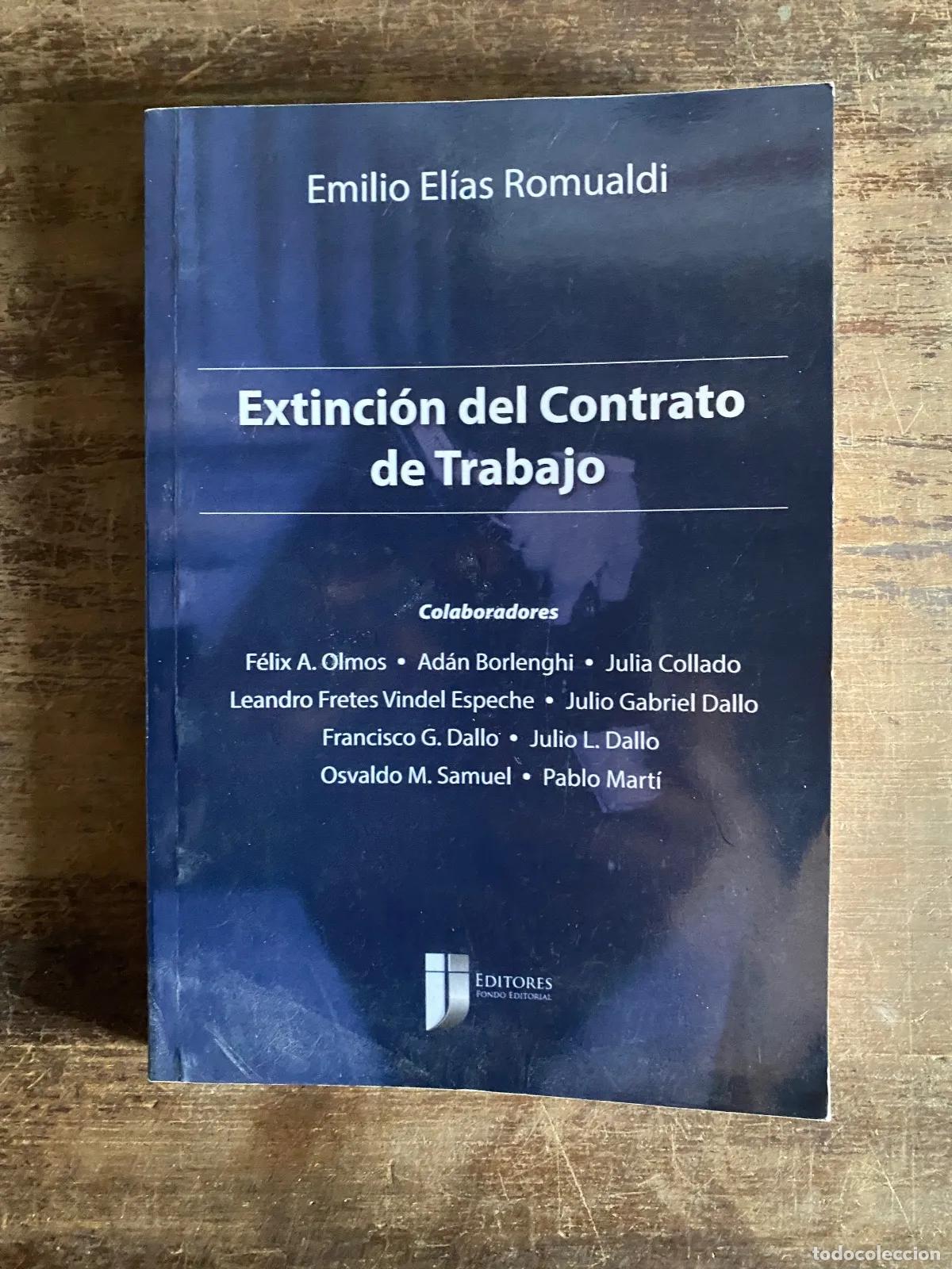 Libri di seconda mano: Emilio Elias Romualdi - Extincion del Contrato de Trabajo