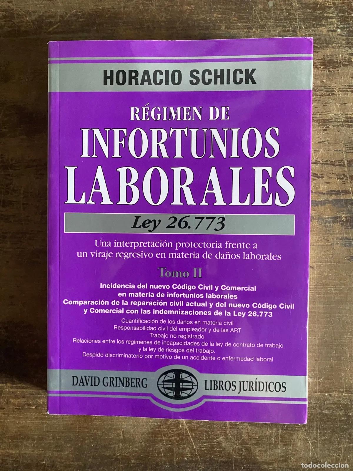 Libri di seconda mano: Horacio Schick - Regimen de Infortunios Laborales Ley 26.773 Tomo II