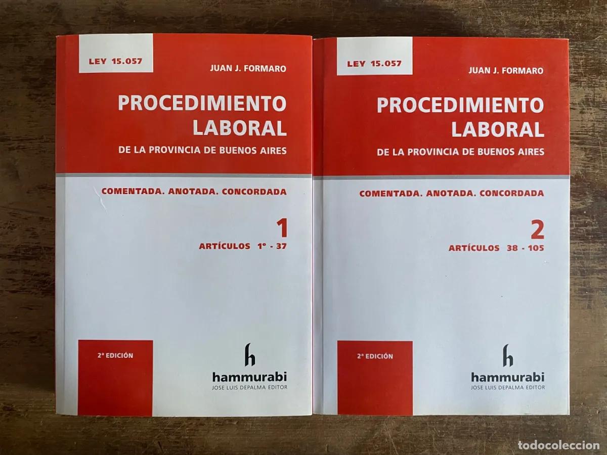 Libros de segunda mano: Juan J. Formaro - Procedimiento Laboral de la Provincia de Buenos Aires