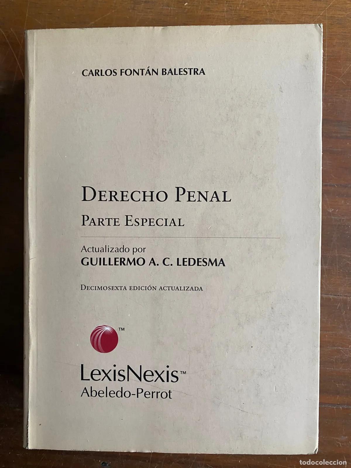 Libros de segunda mano: Carlos Fontan Balestra - Derecho penal