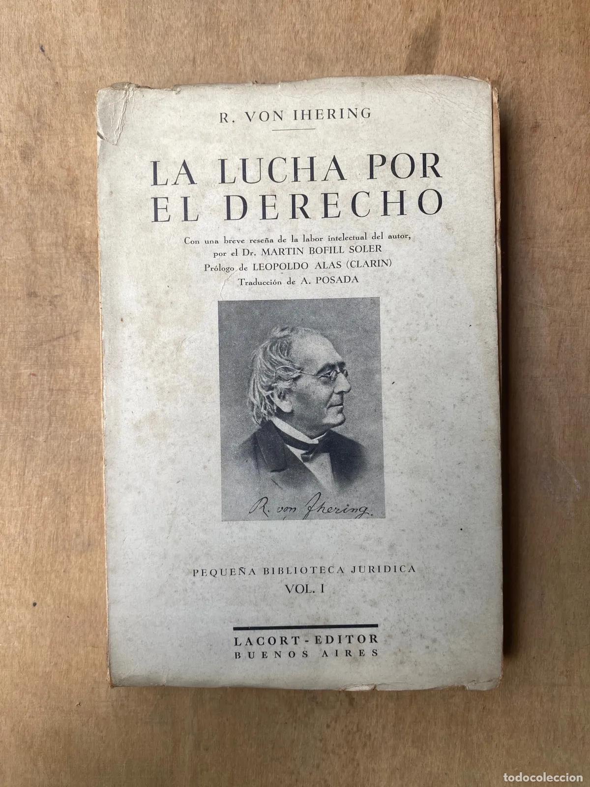 Libros de segunda mano: Rudolf von Ihering - La lucha por el derecho