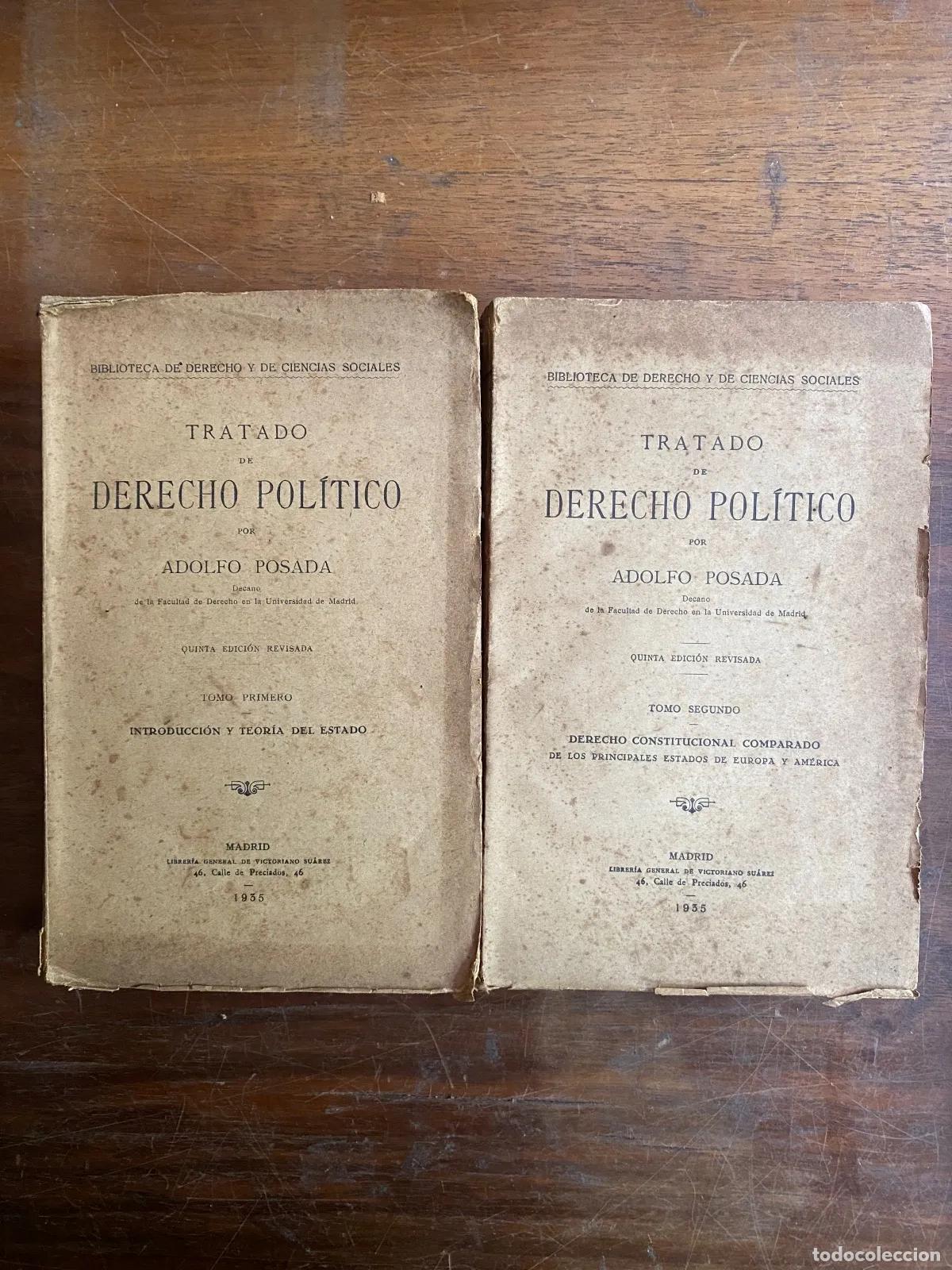 Libros de segunda mano: Adolfo Posada - Tratado de derecho politico