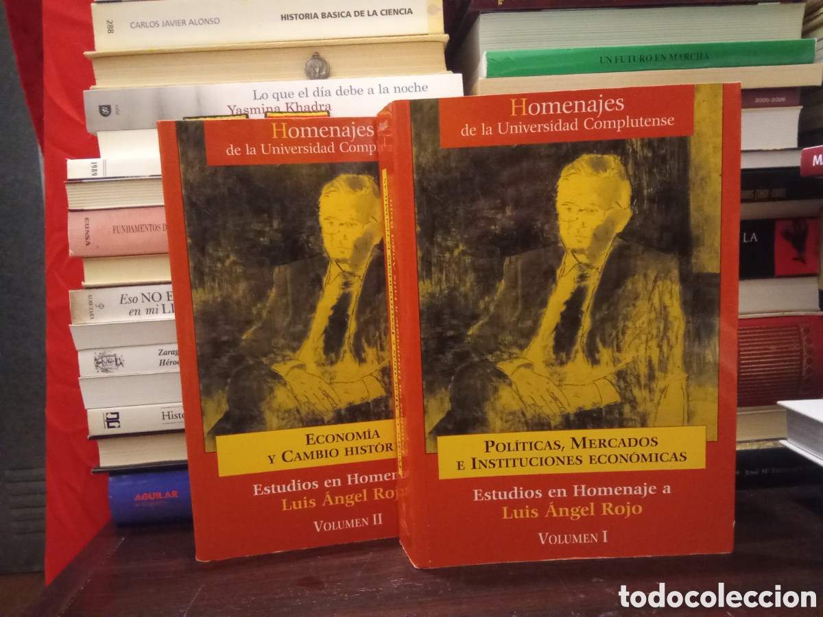 Libros de segunda mano: Estudios en Homenaje a Luis Angel Rojo - OBRA COMPLETA Volumen I y II - Homenajes de la Universidad