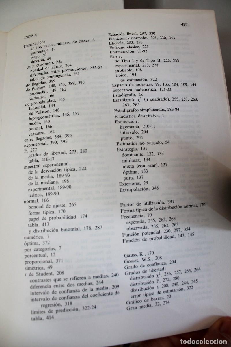 Libros de segunda mano: ELEMENTOS MODERNOS DE ESTADISTICA EMPRESARIAL 1980 - Foto 12