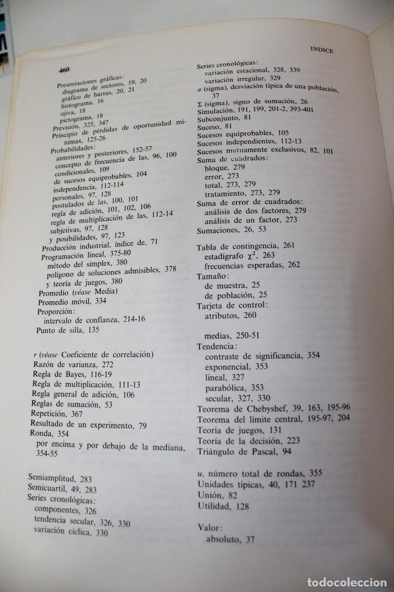 Libros de segunda mano: ELEMENTOS MODERNOS DE ESTADISTICA EMPRESARIAL 1980 - Foto 15