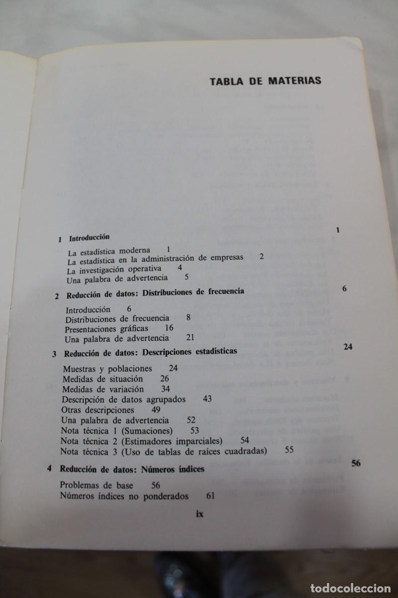Libros de segunda mano: ELEMENTOS MODERNOS DE ESTADISTICA EMPRESARIAL 1980 - Foto 17